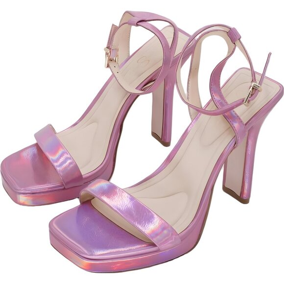Jessica Simpson Adonia Platform Sandal Pink Iridescent Women's US 8.5 M - Picture 2 of 6